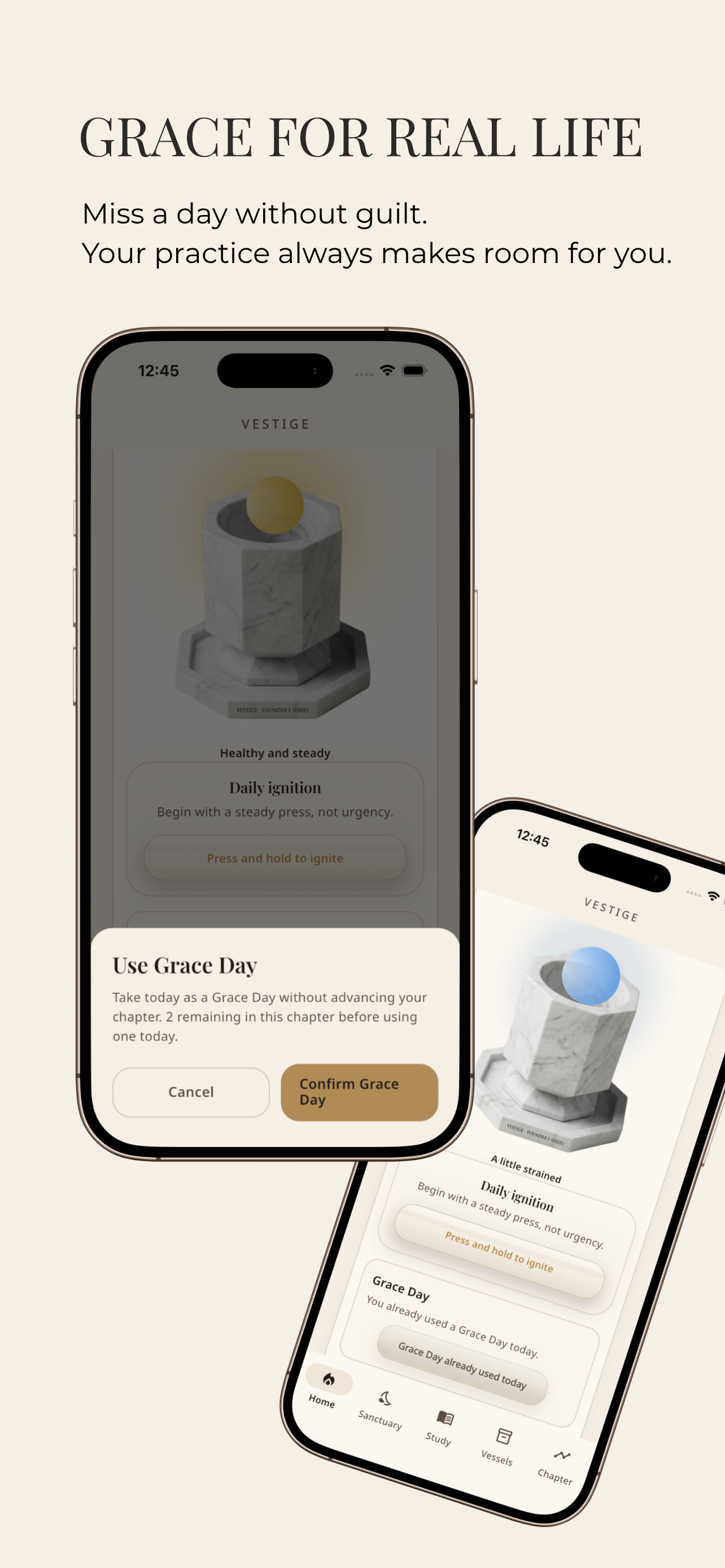 Vestige Grace Day screen